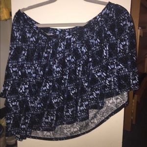 One-shoulder geometric top